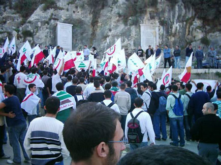 Demonstration against Syrians